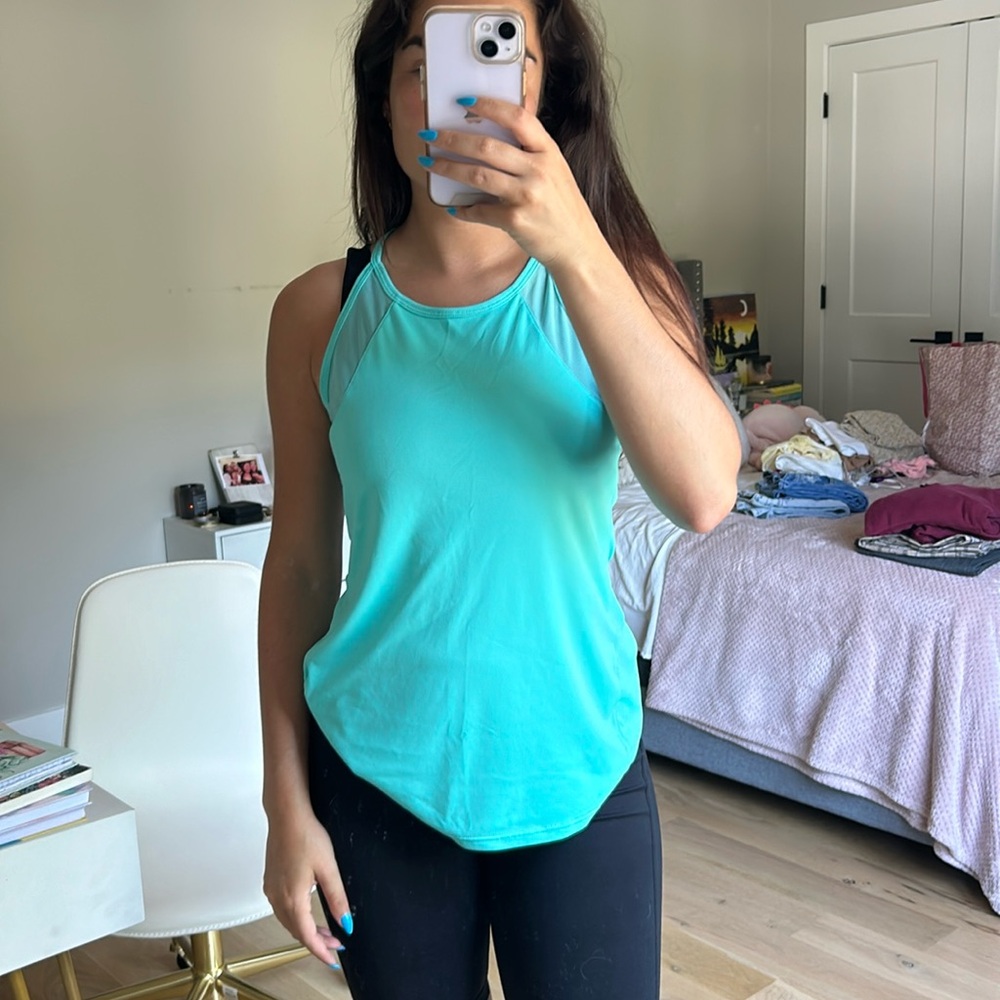 Teal athletic shirt